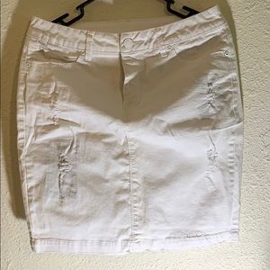 Faded Glory Arctic White Mini Skirt